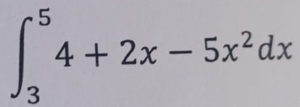 ∈t _3^(54+2x-5x^2)dx