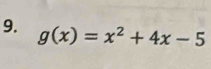 g(x)=x^2+4x-5