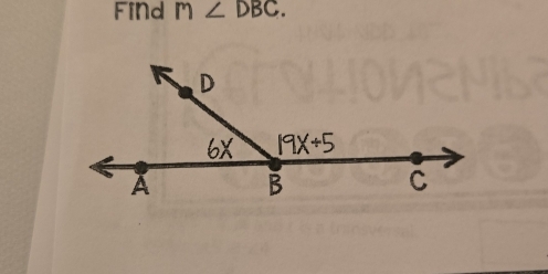 Find m∠ DBC.