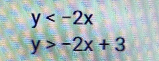 y
y>-2x+3