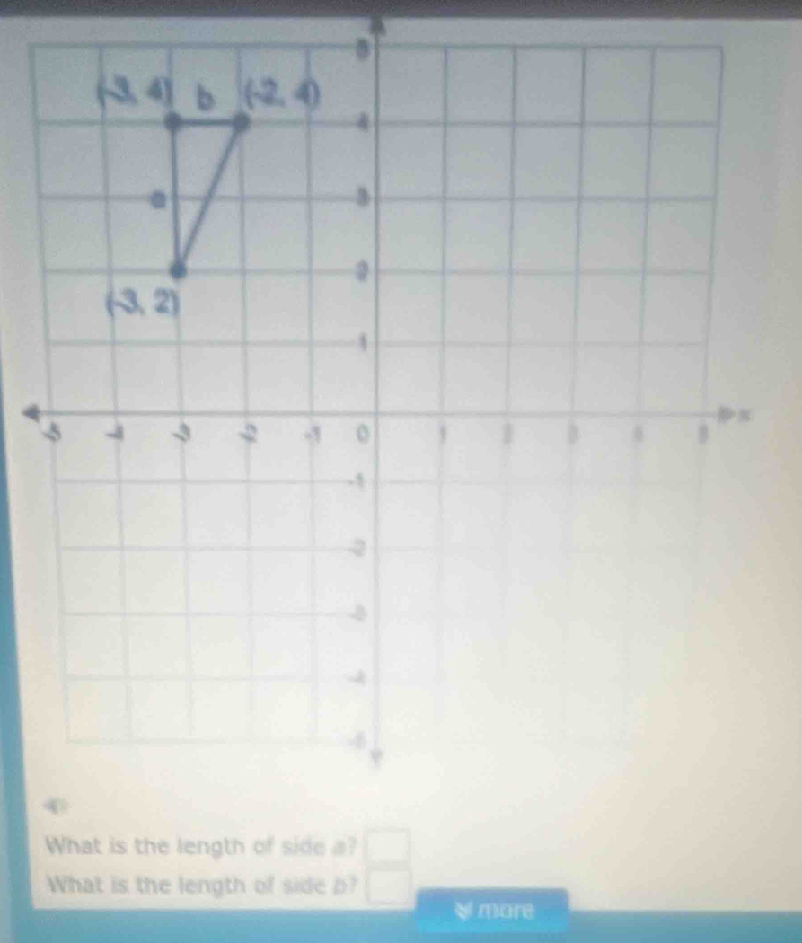 What is the length of side b? □
I more