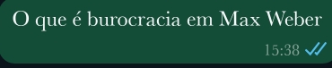 que é burocracia em Max Weber
15:38