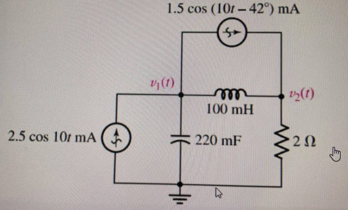 1.5cos (10t-42°)mA
I co