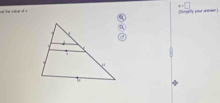 x=□
nd the value of x (Simplify your answer)