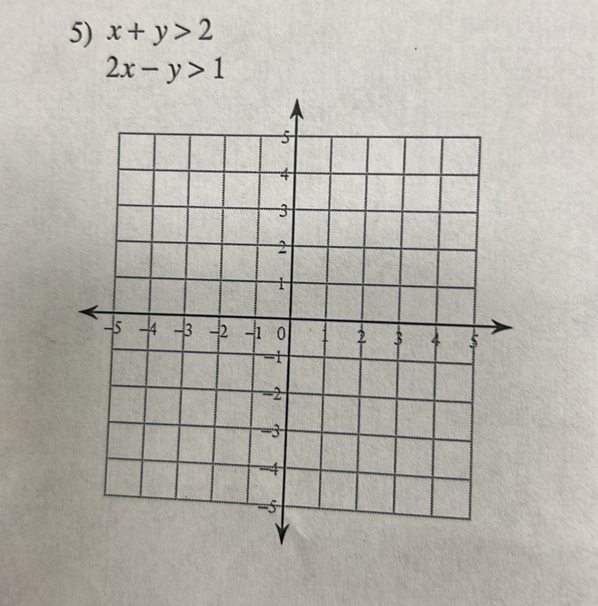 x+y>2
2x-y>1