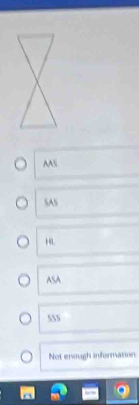 AAS
SAS
ASA
555
Not enough information