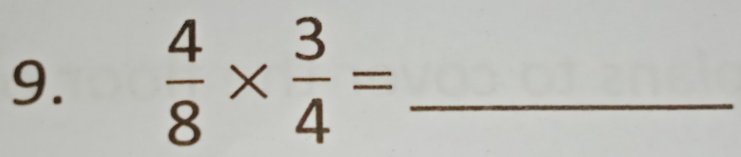  4/8 *  3/4 =