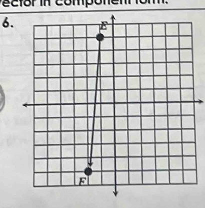 vector in componen fom. 
6.