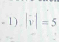 |vector v|=5