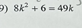 8k^2+6=49k