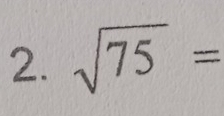 sqrt(75)=