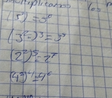 gelfiplitanoo lob?
(5^2)=5^0
(3^2-)^3=3^5
(2^2)^5=2^7
(4^2)^4=4^6