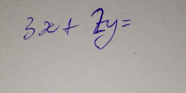 3x+2y=