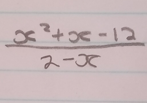  (x^2+x-12)/2-x 