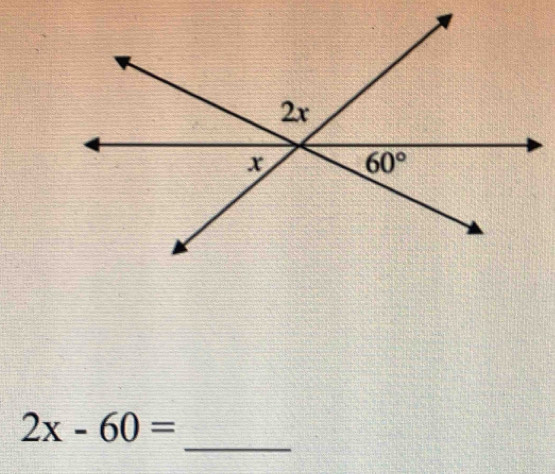 2x-60=