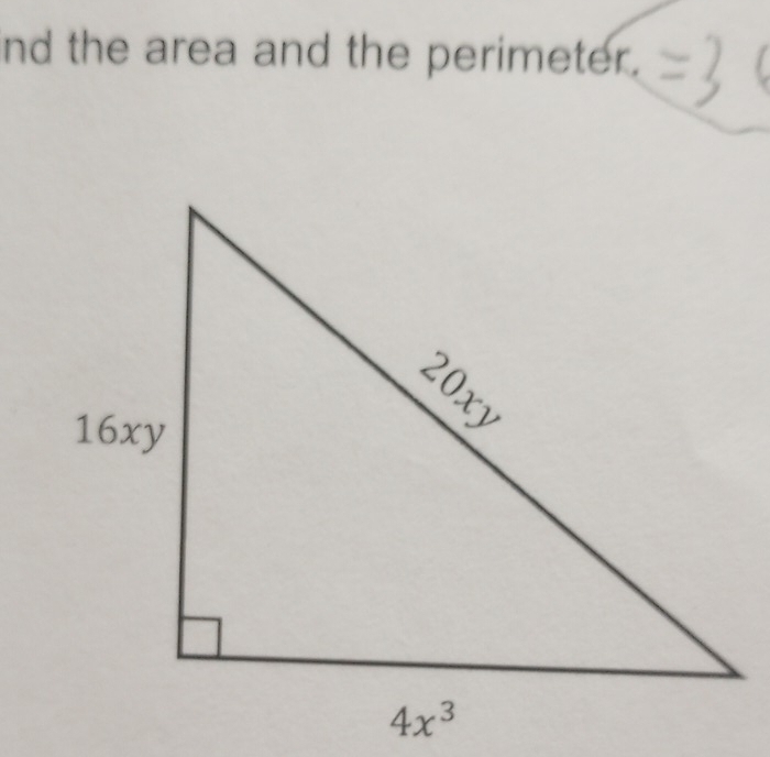 nd the area and the perimeter.