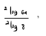 frac ^2log 64^2log 8=