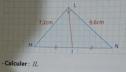 Calculer : IL