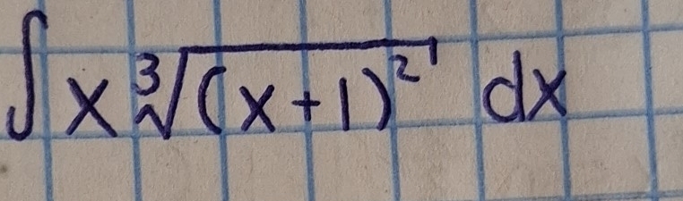 ∈t xsqrt[3]((x+1)^2)dx