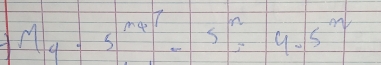 M_4· 5^(mat)-5^n=4-5^m