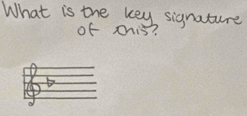 What is the key signature 
of this?