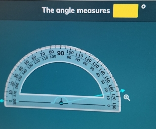 The angle measures □