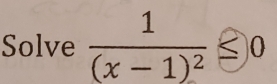 Solve (x±1)z ⑧0