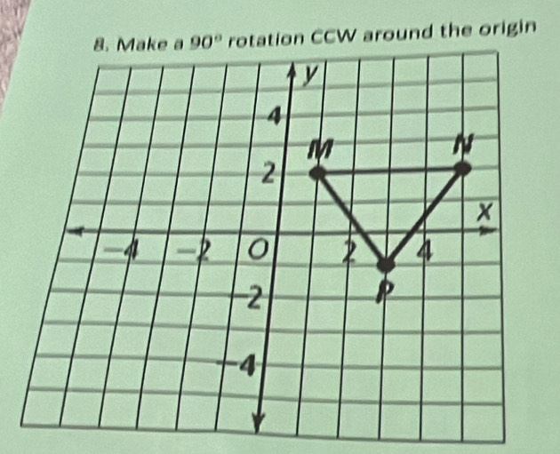 rotation CCW around the origin