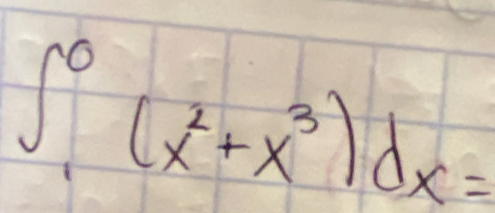 ∈t^0_1(x^2+x^3)dx=