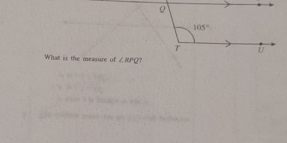 What is the measure of ∠ RPQ