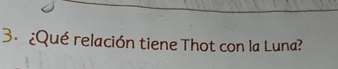 ¿Qué relación tiene Thot con la Luna?