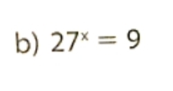 27^x=9