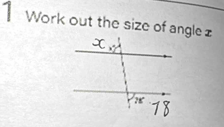 Work out the size of angle £