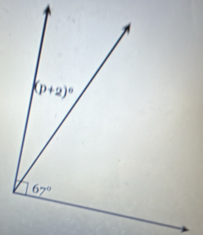 (p+2)^0
67°