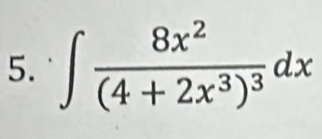 ∈t frac 8x^2(4+2x^3)^3dx