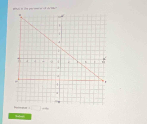 What is the perimeter of △ JCH
Submit