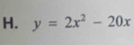 y=2x^2-20x