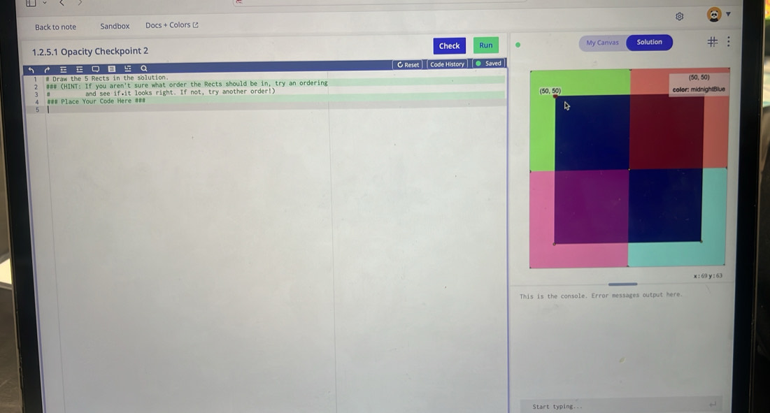 Solved: Back to note Sandbox Docs + Colors [ 1.2.5.1 Opacity Checkpoint ...