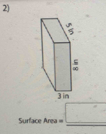 Surface Area =