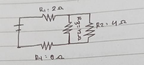 R_1=2Omega
R_2=4Omega
124:8Omega