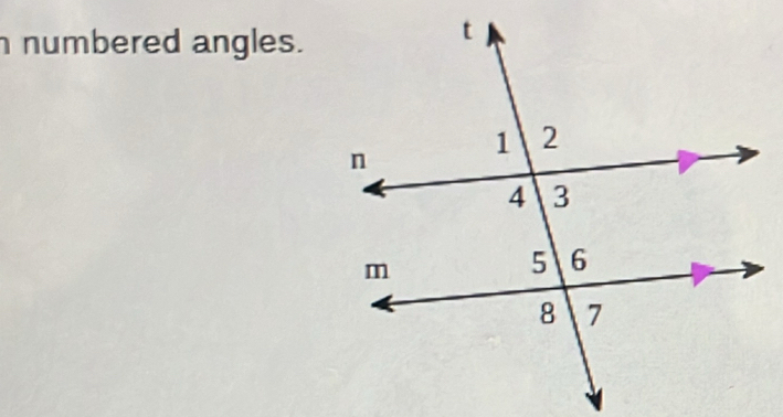 numbered angles.