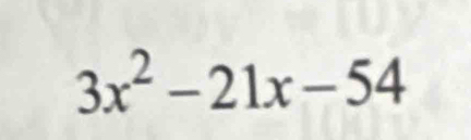 3x^2-21x-54