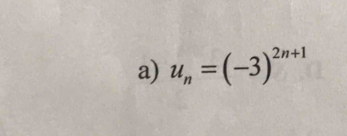 u_n=(-3)^2n+1