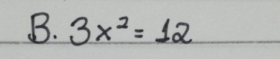 3x^2=12