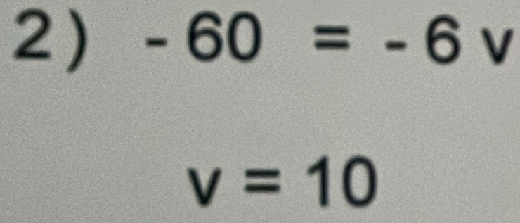 -60=-6° V I
v=10