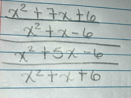 frac  (x^2+7x+4)/-2^2+2-6  (x^2+5x-6)/x^2+1+70 