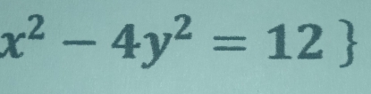 x^2-4y^2=12