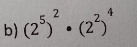 (2^5)^2· (2^2)^4