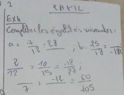 INFIL 
Exh 
Compliter fes egate's unvendes! 
a z  7/12 =frac 28; b= 25/18 =frac -18c
 2/12 = 10/15 = (-12)/27 i
frac 7=frac -12= 60/105 