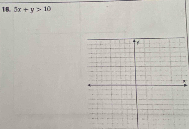 5x+y>10
x